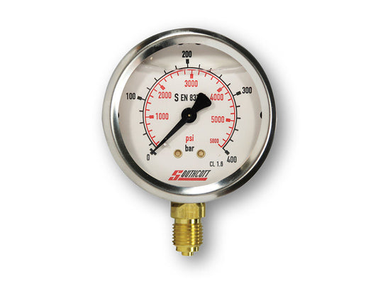 Gauge Dual Scale 100mm Bottom Entry