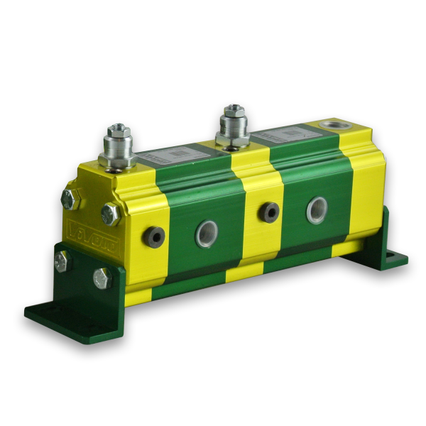 9RV Series Goup 1 2-Way Rotary Gear Flow Dividers, Differential Relief