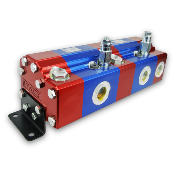 9RV Series Goup 3 2-Way Rotary Gear Flow Dividers, Differential Relief