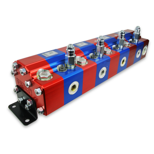9RV Series Goup 3 4-Way Rotary Gear Flow Dividers, Differential Relief