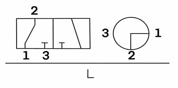 KHB3K Series Ball Valves 3 Way L Configuration