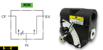 FC & FCB Series Pressure Compensated Priority Flow Control