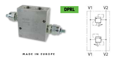 VBDC/DPRL Series Dual Cross Line Relief Valve Direct Acting