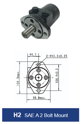 BMR Series Geroler Motor - SAE A 2 Bolt Mount - 6B Splined Shaft