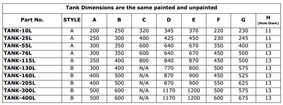 TANK Hydraulic Oil Tanks