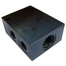 LB10-4-S-3G BSPP 4 Way Steel Body Common Cavity