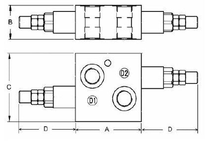 Dual Line Cross Relief