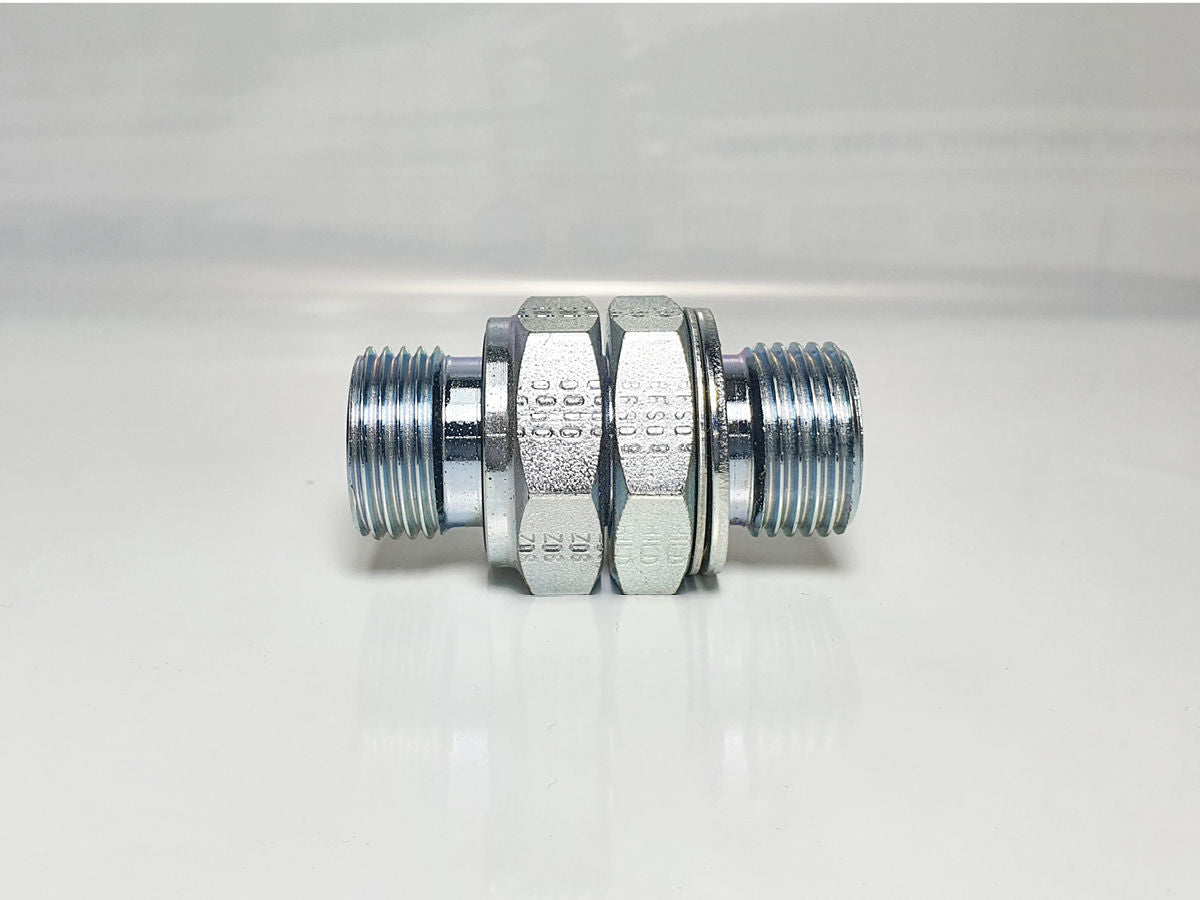 Nipple BSPP x BSPP Encapsulated/Adjustable