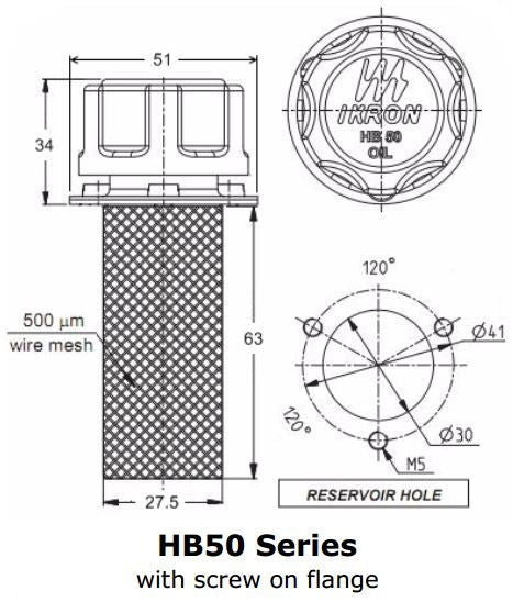 Filler/Breather HB50/HB70