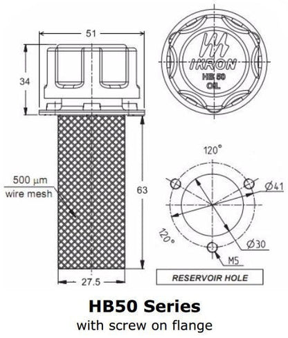 Filler/Breather HB50/HB70