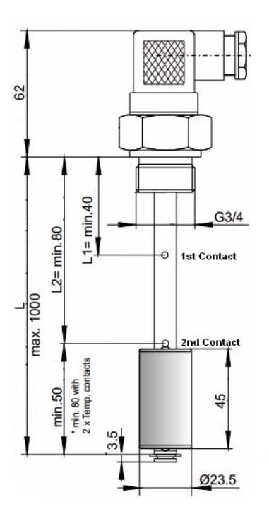 Buhler Reservoir Level & Temperature Probe