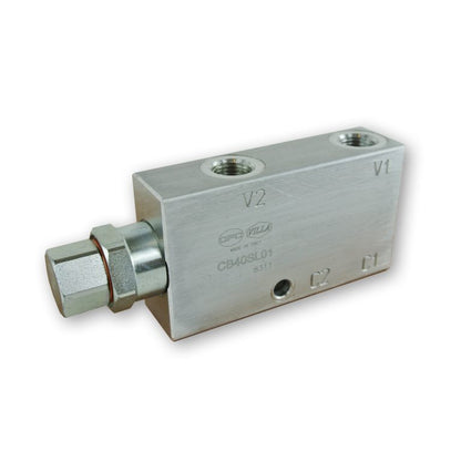 Single Counter Balance Valve Internal Vent