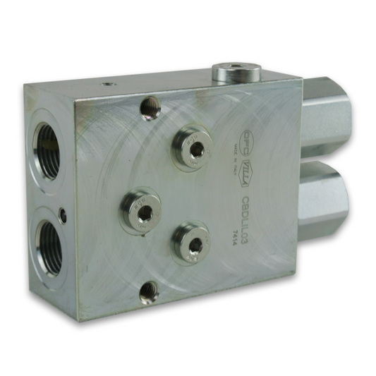 Dual Counter Balance Valve Internal Vent, Brake Release Shuttle
