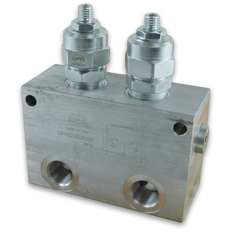 DPRSU Series Dual Pressure Relief Common Tank Line Valve