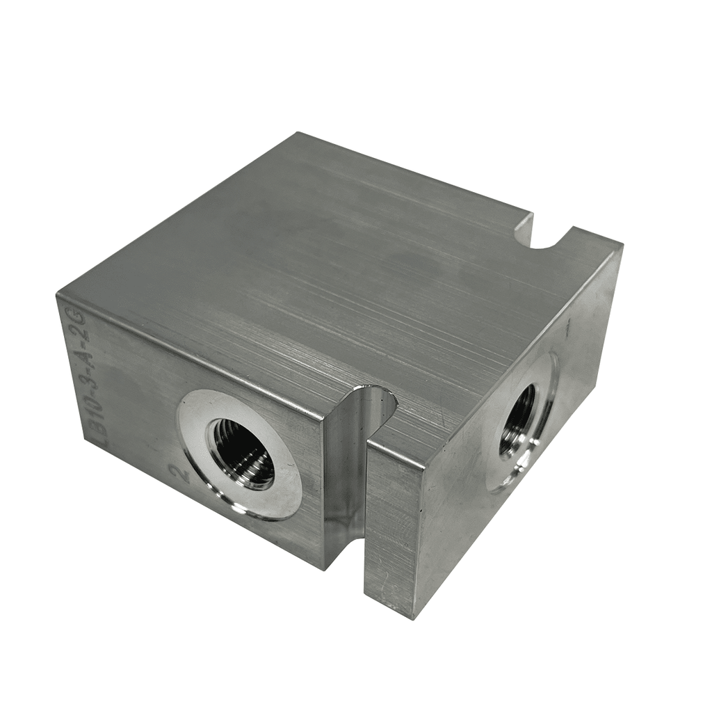 LB08-3-A-3G BSPP 3 Way Aluminium Body Common Cavity
