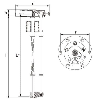 LGF Series Vertical Level Indicator (Float System)