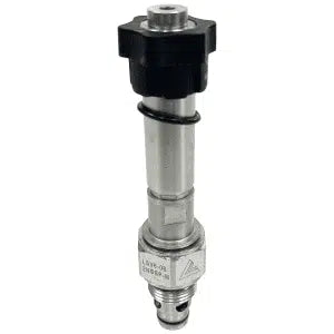 LSV Series Solenoid Operated Cartridge Valves - Normally Open - Reverse Free Flow, Checked 1 & 2 when Energised