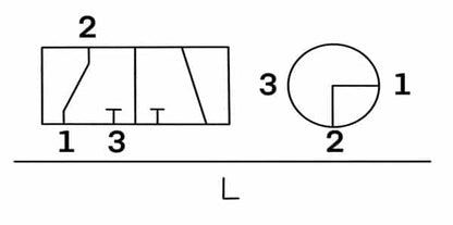 KHB3K Series  Ball Valves 3 Way L Configuration