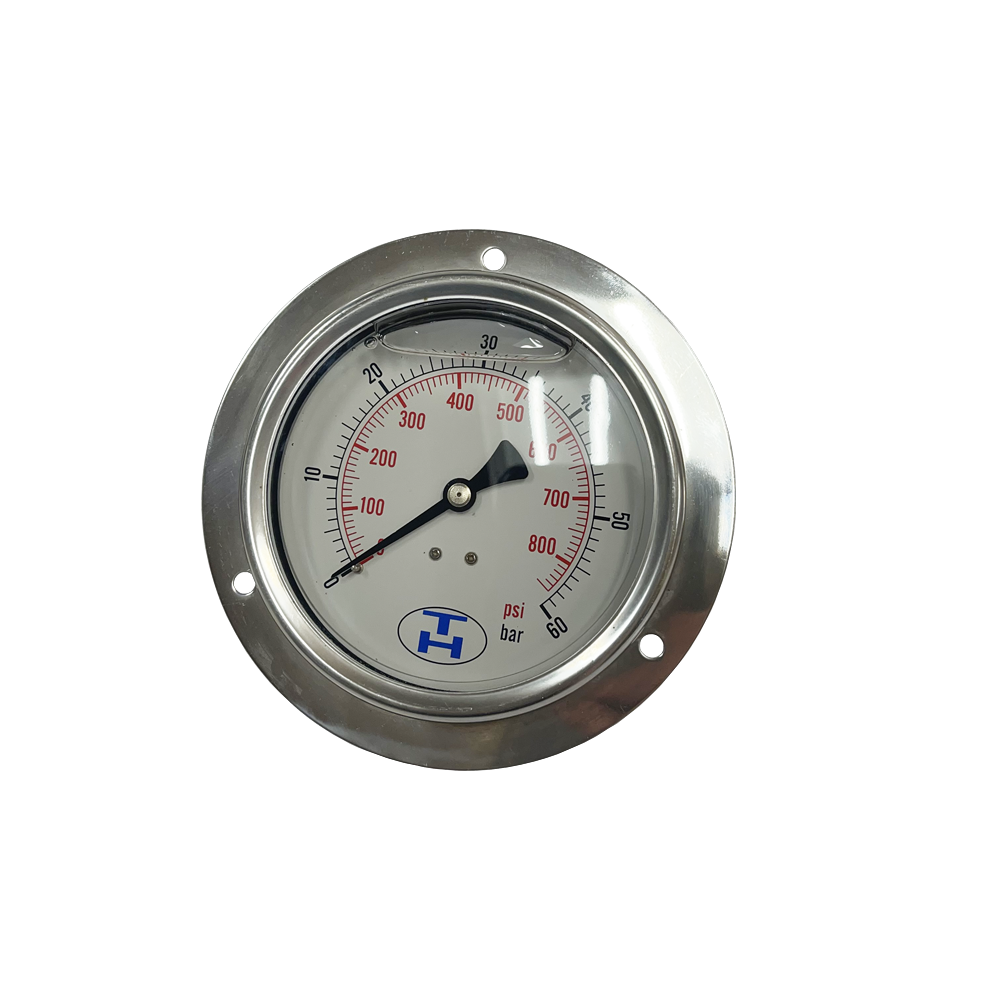 PG100 Series 100mm Rear Entry w/ Flange Mount Pressure Gauge