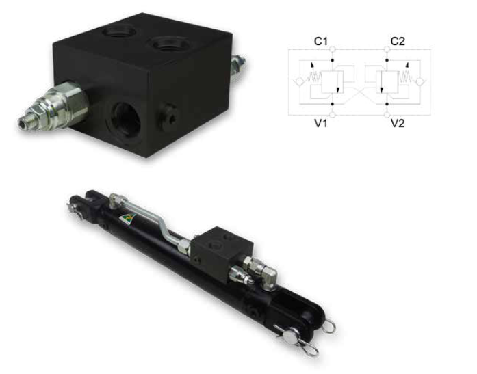 OW Series Dual Counter Balance Valve Internal Vent