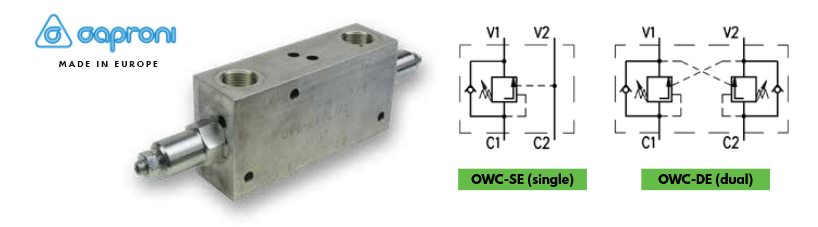 Counter Balance Valve Internal Vent
