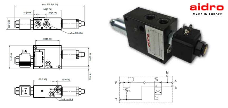 QH34C/BO2 Series Quick Hitch Valve with Pressure Reducing