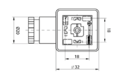DP Series DIN Plugs 43650 Form A 2-Pole + PE