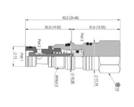 PO163S Series Pilot Check Valve Internal Pilot T-163-A Cartridge Valves