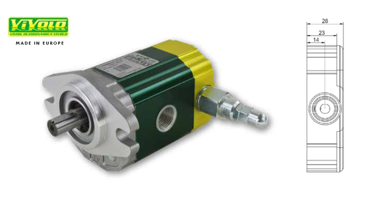 N Series Group 1 Pump Rear Cover with Integrated Relief Valve