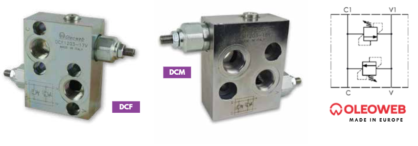 DC Series Cross Line Relief Valve