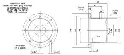 LMC Series Bell Housings - SAE A 2-bolt - 82.5mm spigot