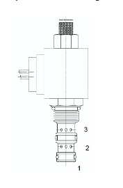 LSV Series Solenoid Operated Cartridge Valves - 3 Way 2 Position