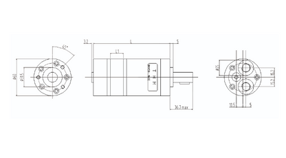 BMM Series Gerotor Motor - Side Ports - 3/8” BSPP