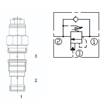 LCB Series Counterbalance Cartridge - Sun Type Cavity