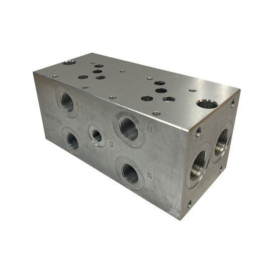 THMC5P2AC Manifold Cetop 5 Parallel 2 Station Alloy