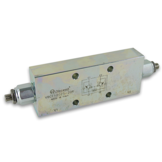 Dual Counter Balance Valve Internal Vent, Manifold Mount