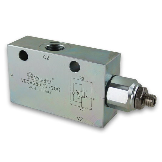 OW Series Single Counter Balance Valve Internal Vent