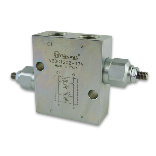 VBDC/DPRL Series Dual Cross Line Relief Valve Direct Acting