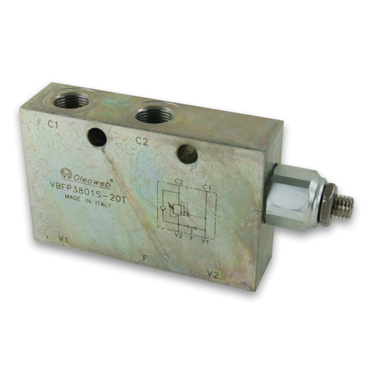 VBFP Series Single Counter Balance Valve Internal Vent, Brake Release