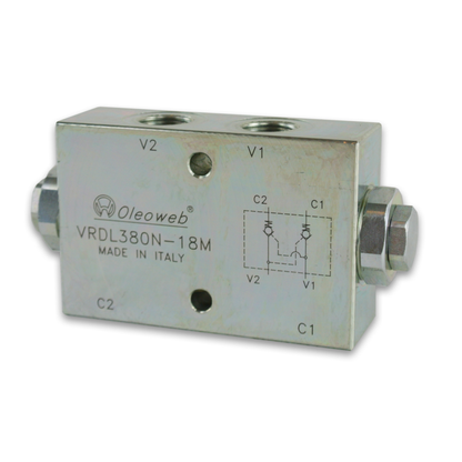 Dual Line-Mount Pilot Check Valve Internal Pilot