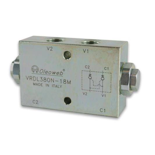 Dual Line-Mount Pilot Check Valve Internal Pilot