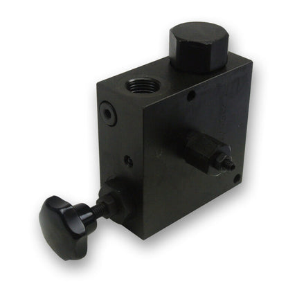 VRFC Series Priority Flow Control - 3 Way Knob Operated w/ Integrated Relief Valve