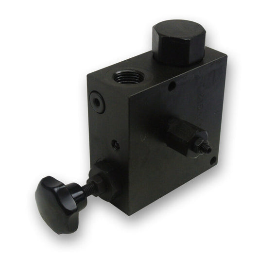 VRFC Series Priority Flow Control - 3 Way Knob Operated w/ Integrated Relief Valve