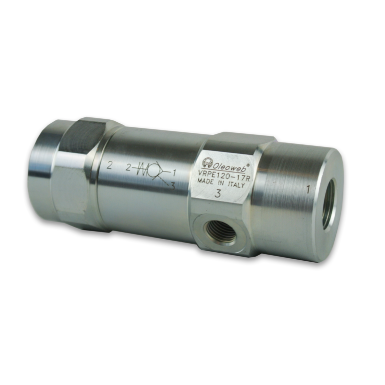 Single Inline Pilot Check Valve External Pilot