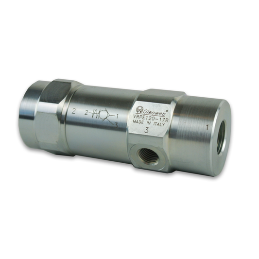 Single Inline Pilot Check Valve External Pilot