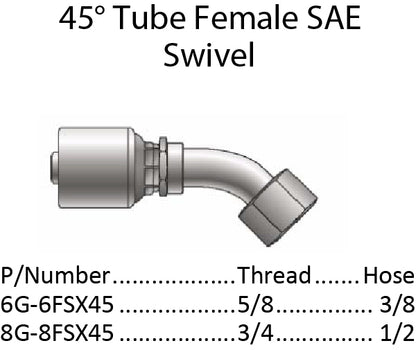 G Series SAE 45 Female