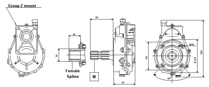 PTO Gearboxes to suit PLP20
