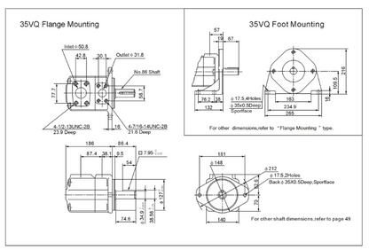 35VQ Series Single VQ Vane Pumps