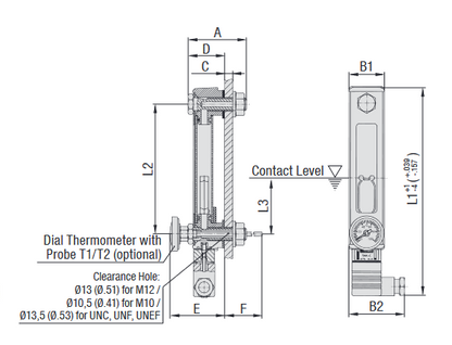 SNK-305-V-O-O-12 Level Gauge