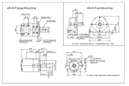 45VQ Series Single VQ Vane Pumps